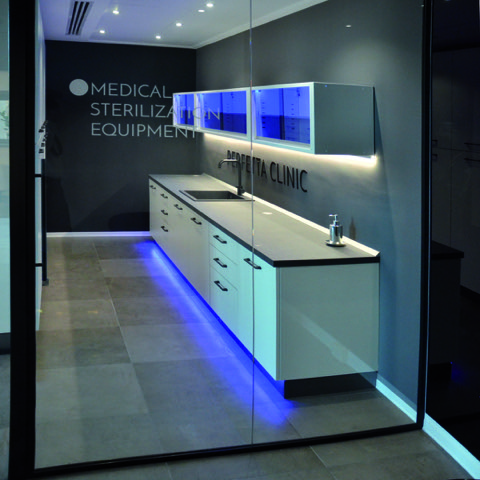 Area di sterilizzazione della clinica